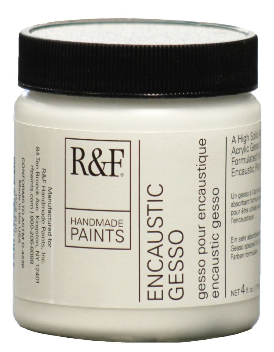 Printmaking & Pottery R&F Encaustic Handmade Paints R&F Encaustic Paints | Sets | Mediums | Tools | R&F Encaustic Gesso 118Ml/4Oz